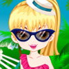 Hammock On The Beach - Beach Girl Dress Up Game