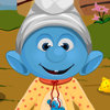 Smurf Baby Bathing - Baby Caring Management Games
