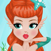 Pin-Up Mermaid Doll         - Mermaid Dress Up Games 