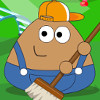 Pou School Clean Up - Clean Up Games 