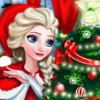 Elsa's Christmas Home - House Decoration Games