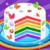 Rainbow Birthday Cake - Birthday Cake Cooking Games