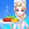 Elsa Restaurant -Oven Baked Salmon - Elsa Cooking Games