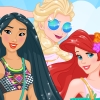 Princesses Summer Pool Party - Princess Dressup Games