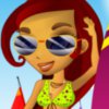 Lisa And Mina On The Beach - 