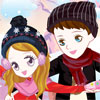 Skating Cute Couple Dress Up - 