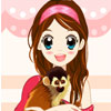 Girl And Her Monkey - 
