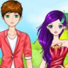Couple In Red And White - 